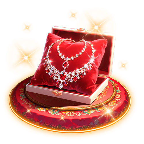 じℳ笨笨：lol陪玩收到礼物红宝石项链