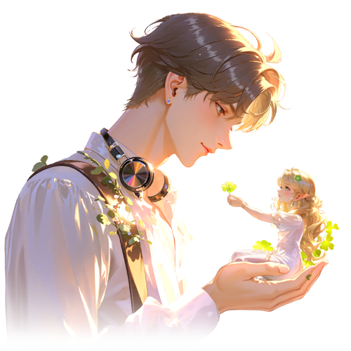 狮狮陪玩收到礼物捧在手心