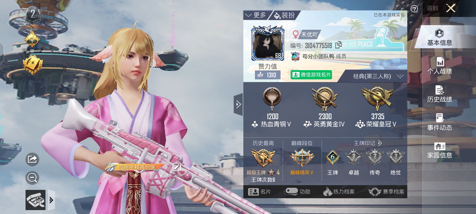 和平精英陪玩服务
