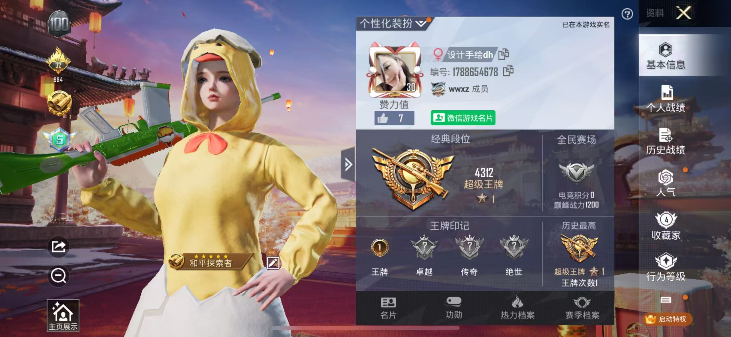 和平精英陪玩服务