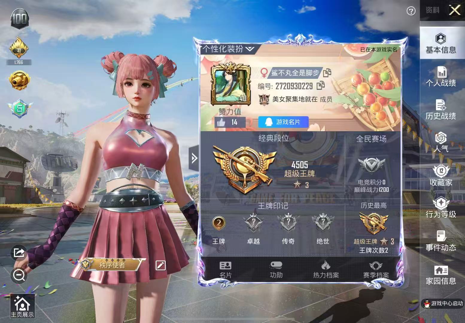 和平精英陪玩服务