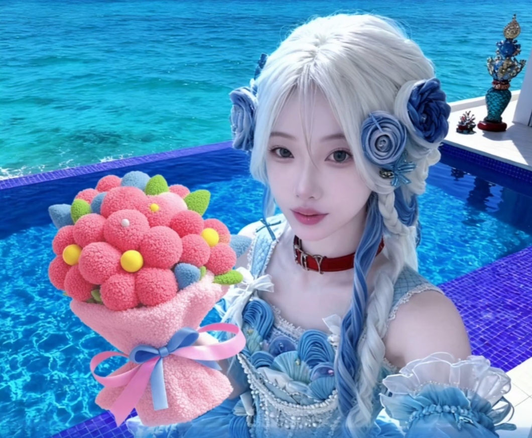 陪玩妹子奶猫奶猫睡觉的照片3