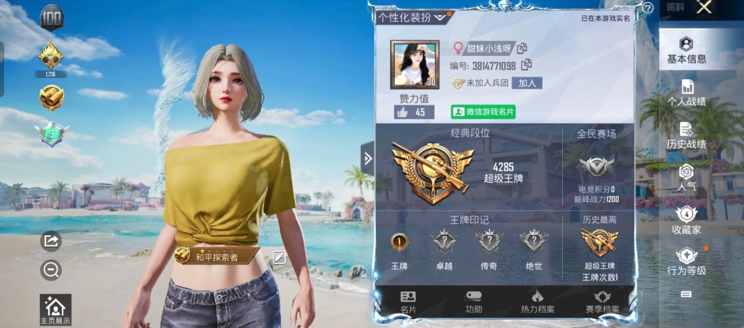 和平精英陪玩服务